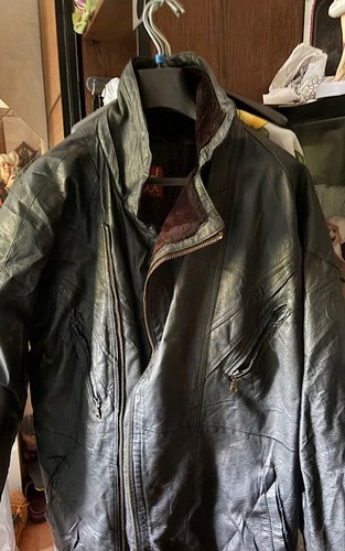 Giacca pelle uomo vintage hind - giacca,