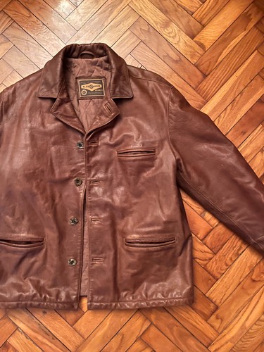 Giacca pelle vintage alan - vintage,