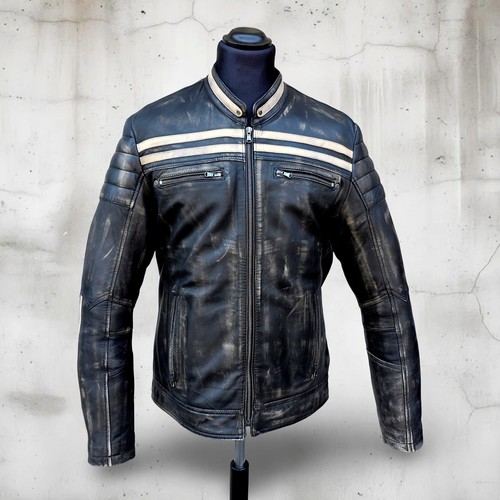 Giubbotto pelle stile moto - giubbotto,