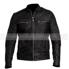 Uomo Moda Biker Stile Vintage
