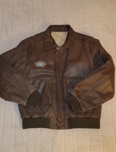 Giacca bomber pelle vintage - giacca,