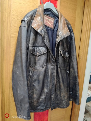 Giacca vera pelle vintage - in,