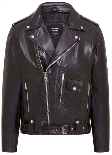 Giacca biker uomo nera - , retrò