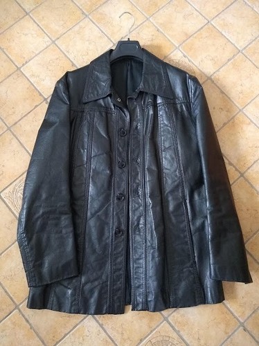Giacca pelle nera - pelle,