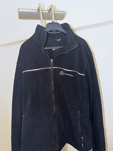 Giacca pile uomo zip vintage