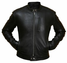 Giacca pelle uomo cafe racer