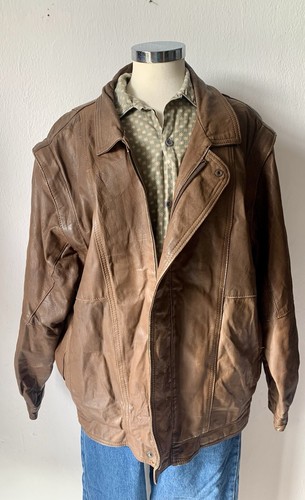 Giacca pelle vintage uomo - di,