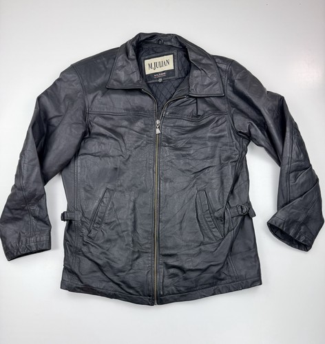 Giacca pelle nera - , uomo