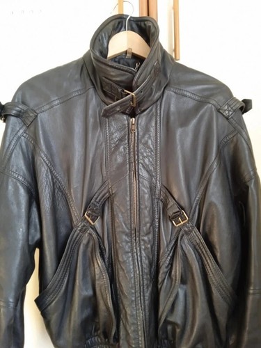 Giacca pelle vintage - giacca, anni