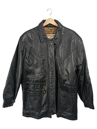 Giacca pelle uomo nera - giacca,