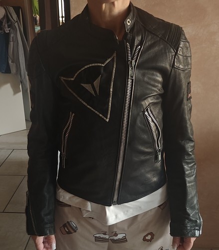 Giacca pelle vintage - in,
