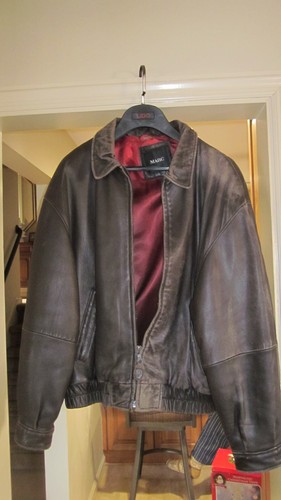 Giacca pelle marrone - , uomo