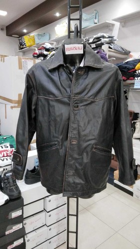 Giacca uomo man - pelle, nero