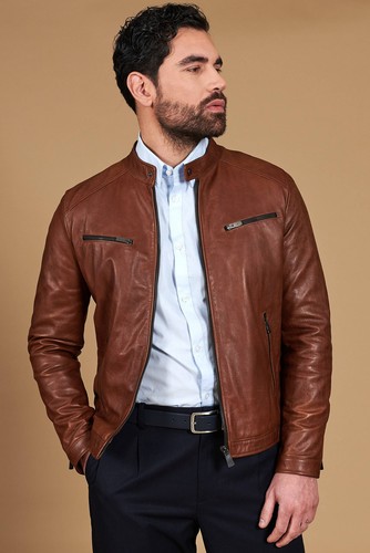 Giacca pelle uomo vintage - giacca,