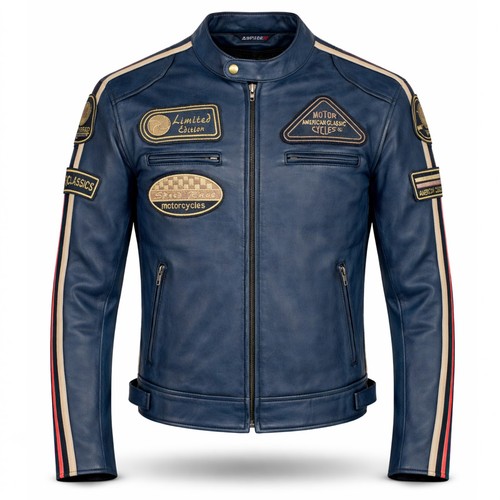 Giubbotto moto pelle - giubbotto, da