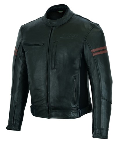 Giacca moto pelle vintage - in,