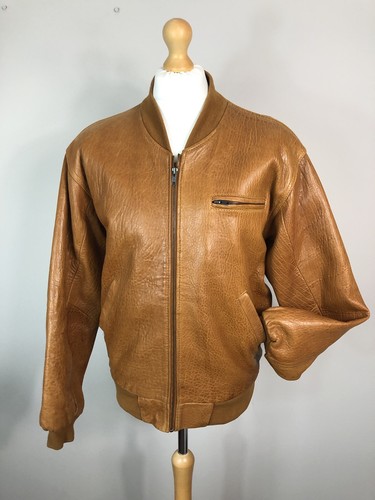 Bomber uomo vintage vera - , pelle