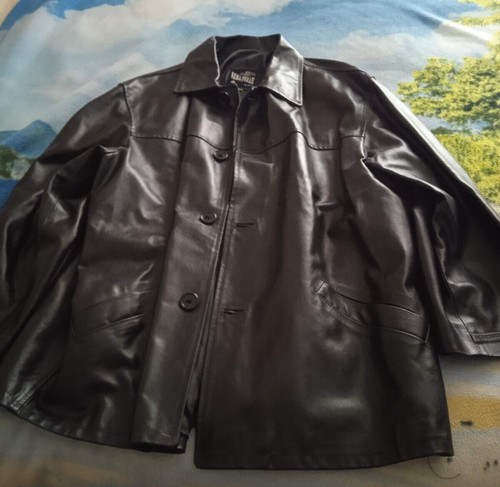 Giacca pelle nera - in,