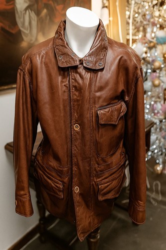 Giacca vera pelle marrone - vera,