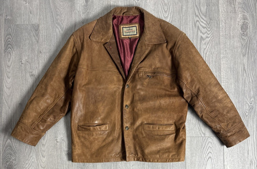 Giacca pelle uomo vintage - giacca,