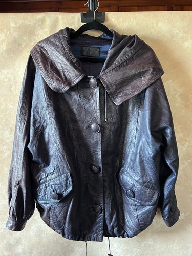 Giacca vera pelle vintage - pelle,