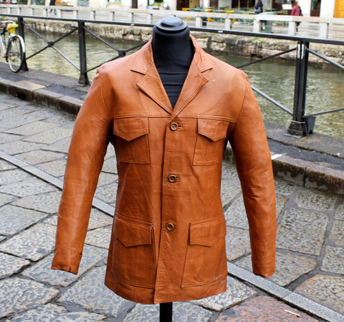 Giacca pelle vintage - anni, 70