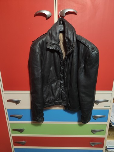 Giubbino pelle vintage - giubbino,
