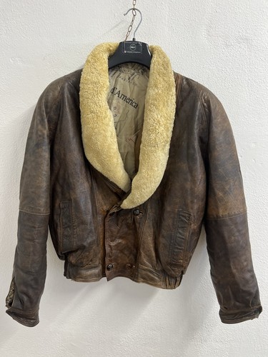 90s giacca pelle vintage - di,